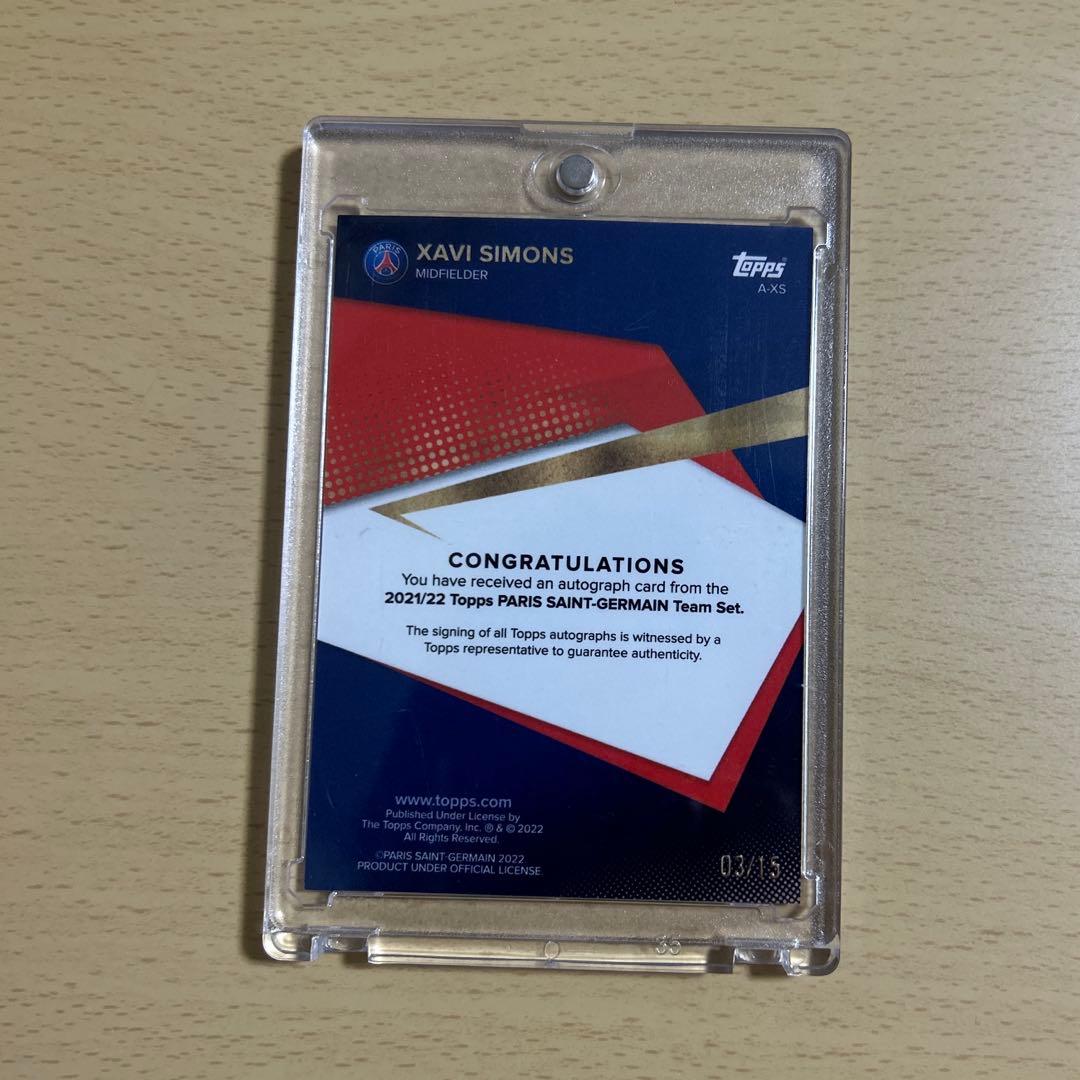 シャビシモンズ xavi simons サイン入りカード15シリ - メルカリ