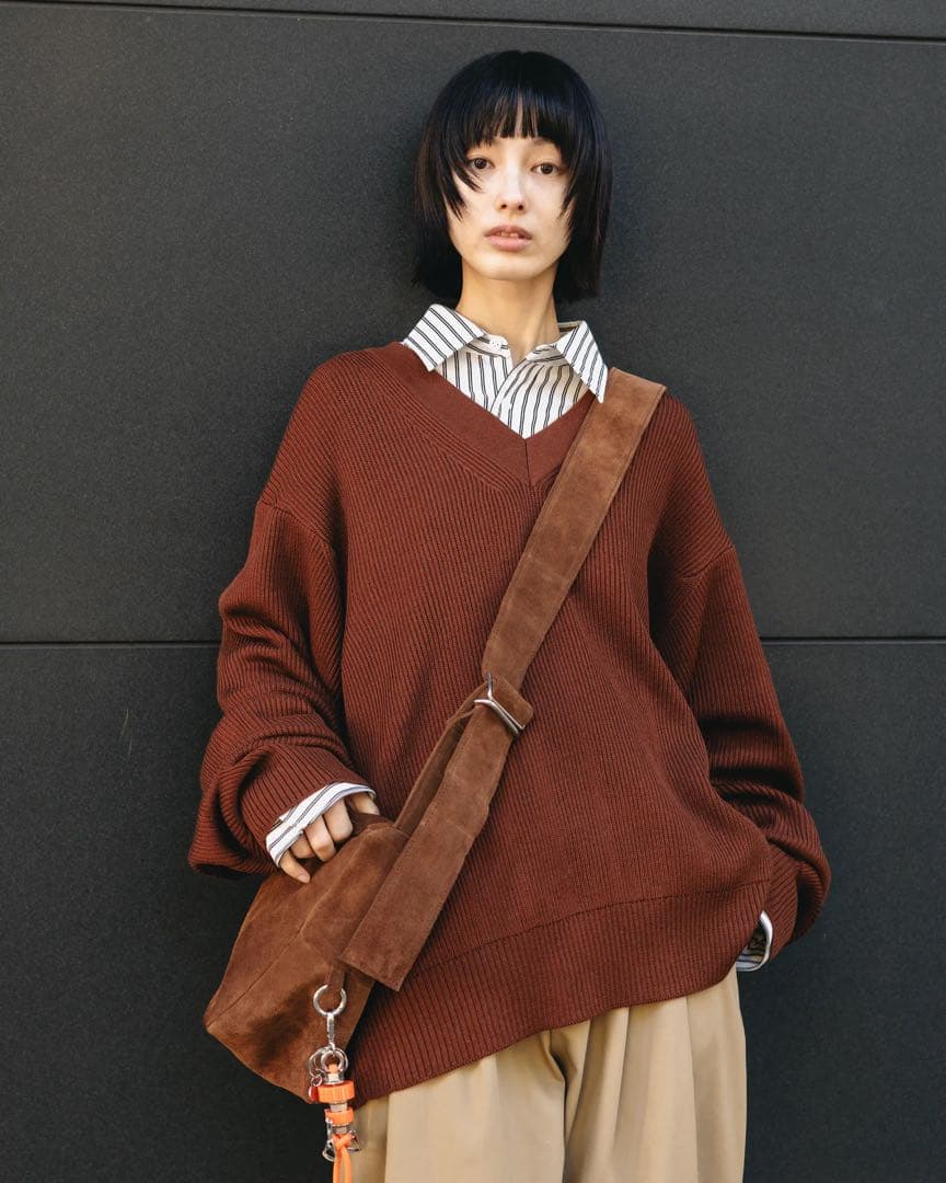 【即完】CLESSTE SUEDE HOLIDAY BAG (BROWN)