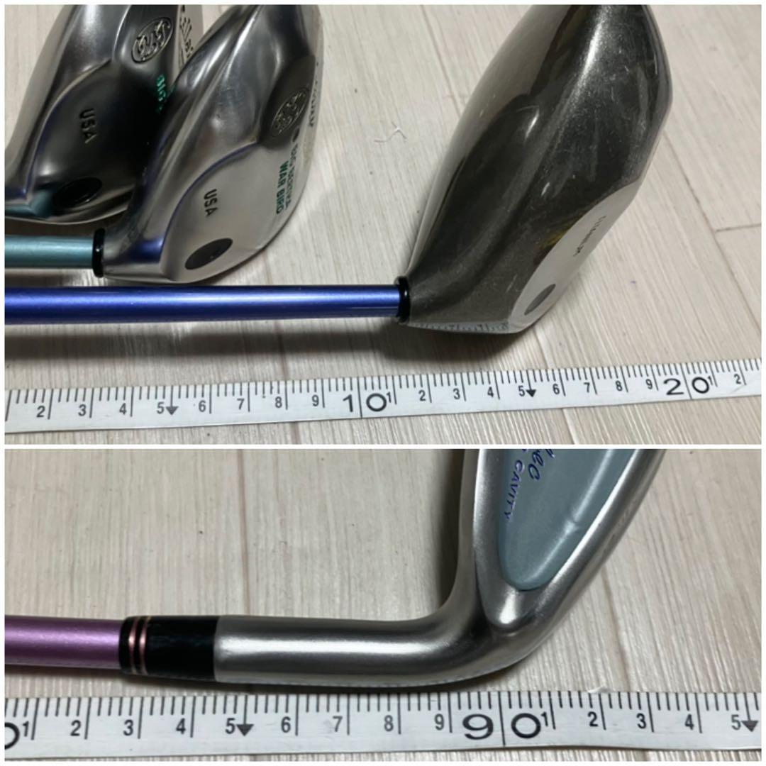 レディースゴルフセットcallawayキャロウェイ他クラブ計８本バック付