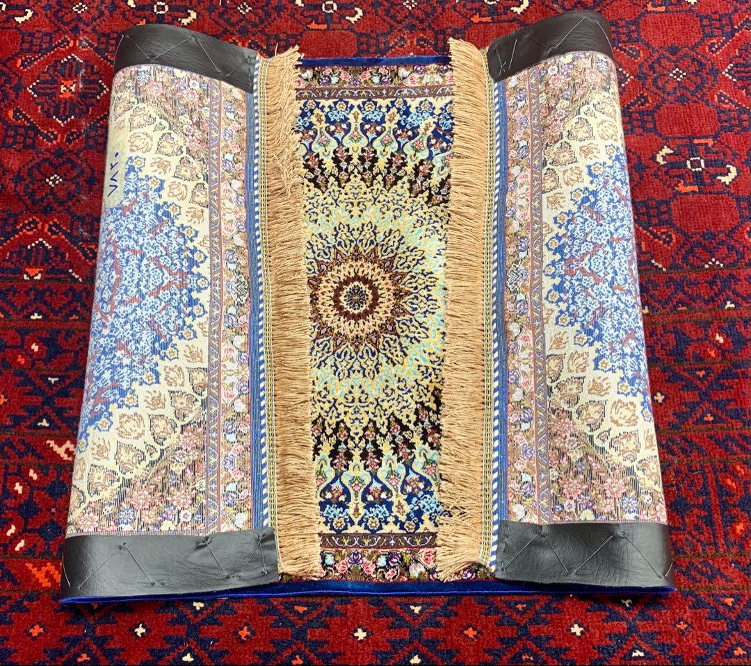 イラン、シルク銀柑敷物/サイズ:50x80cm…..mp5.