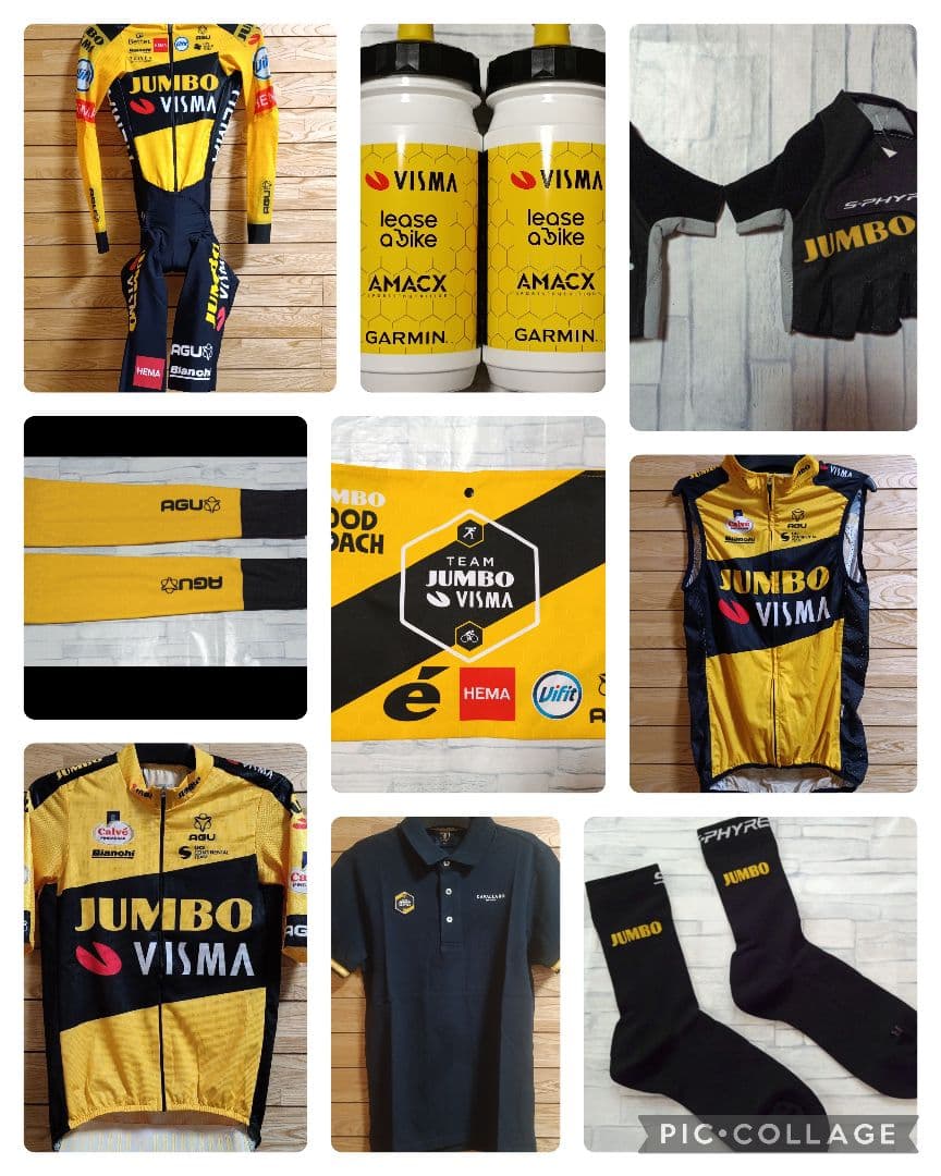 支給品　Jumbo visma　ビブショーツ　AGU　ユンボヴィスマ　XS