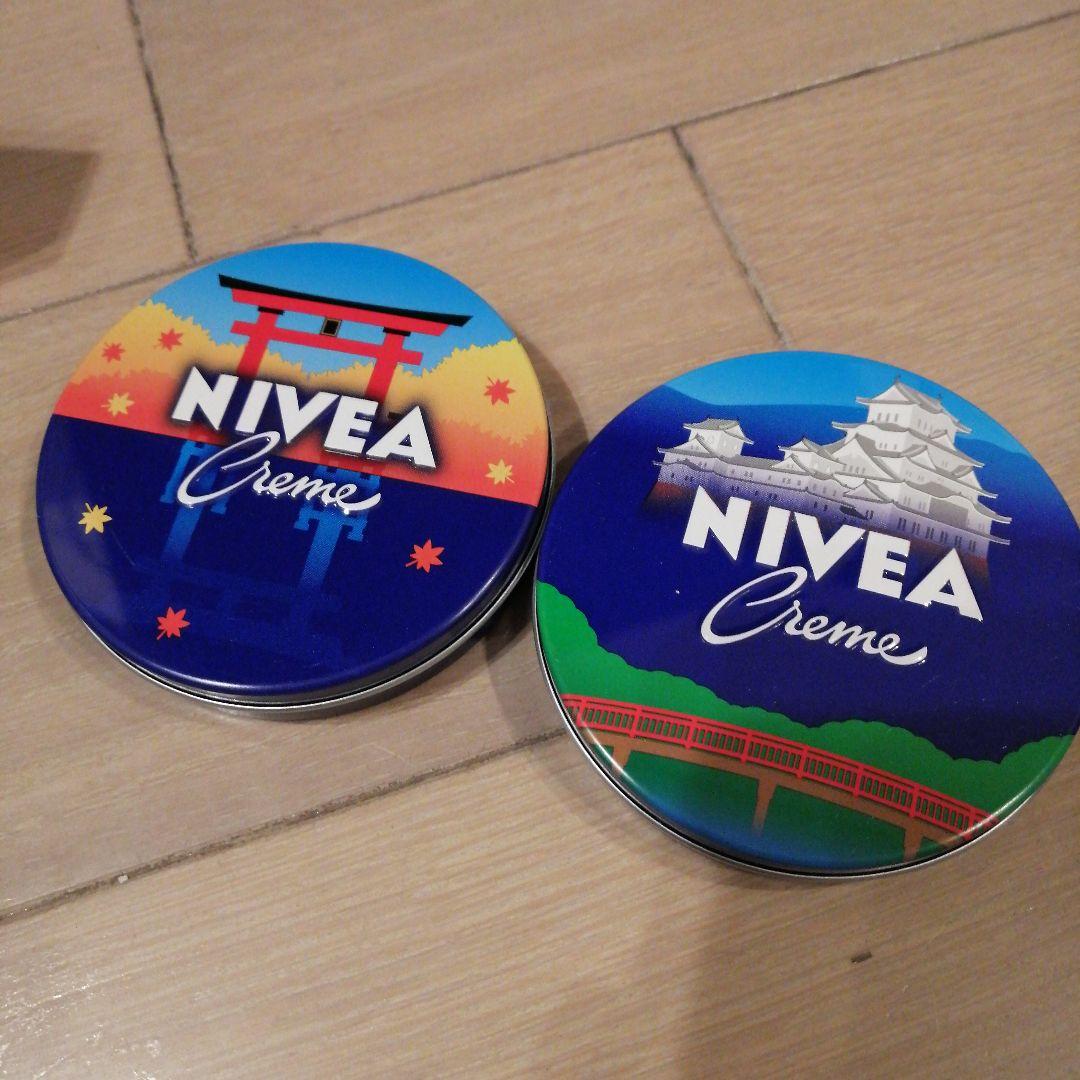 新品 ニベア NIVEA 限定デザイン 青缶 56g×2個 鳥居 城 ご当地 - メルカリ