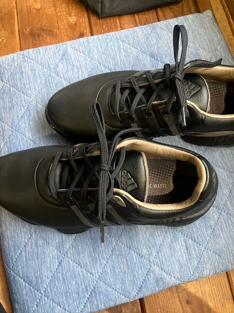adidas ゴルフシューズ　黒 25センチ　表記は26.5センチ