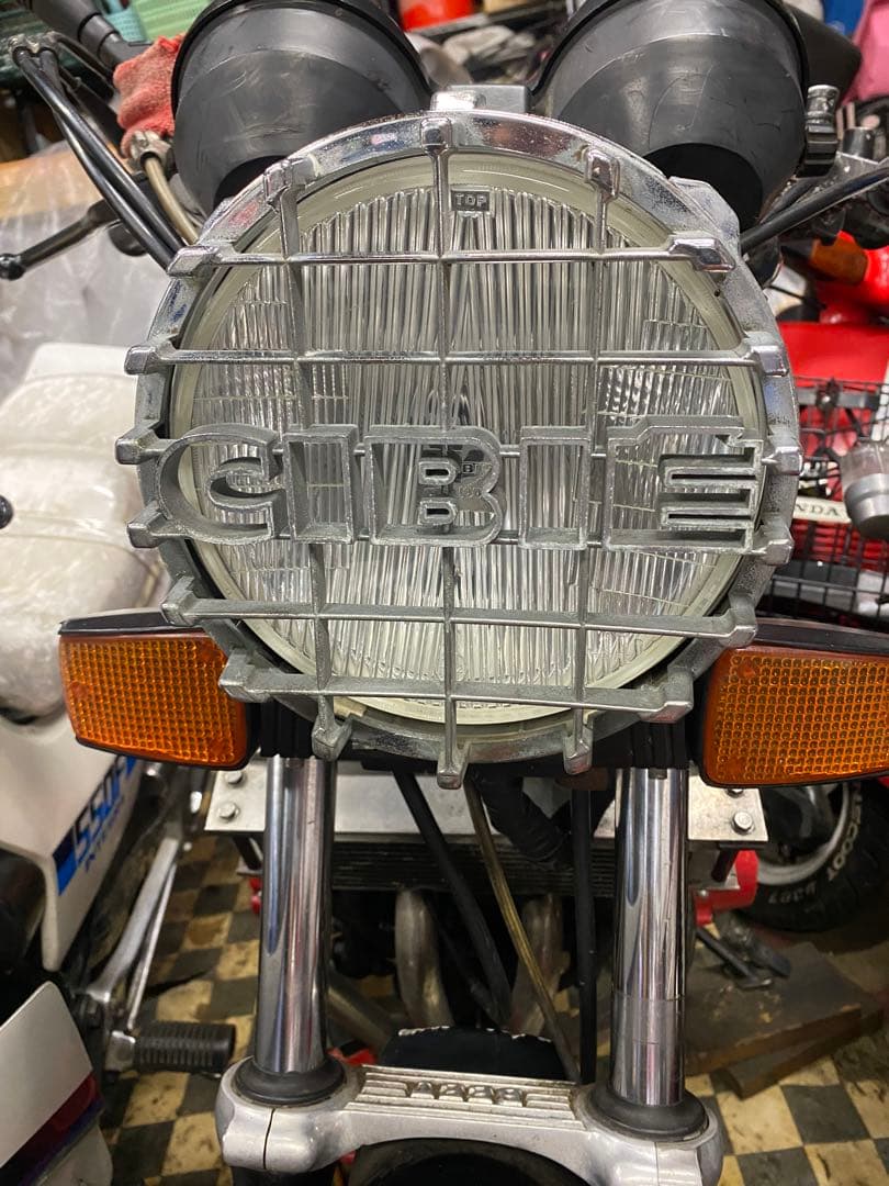 シビエストーンガードメッキ/ヘッドライト用CIBIECBX400F/Z400FX