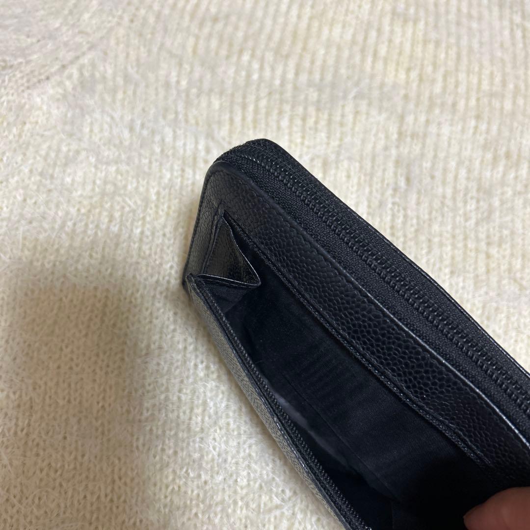 takashi CHANEL ブラックレザー 長財布