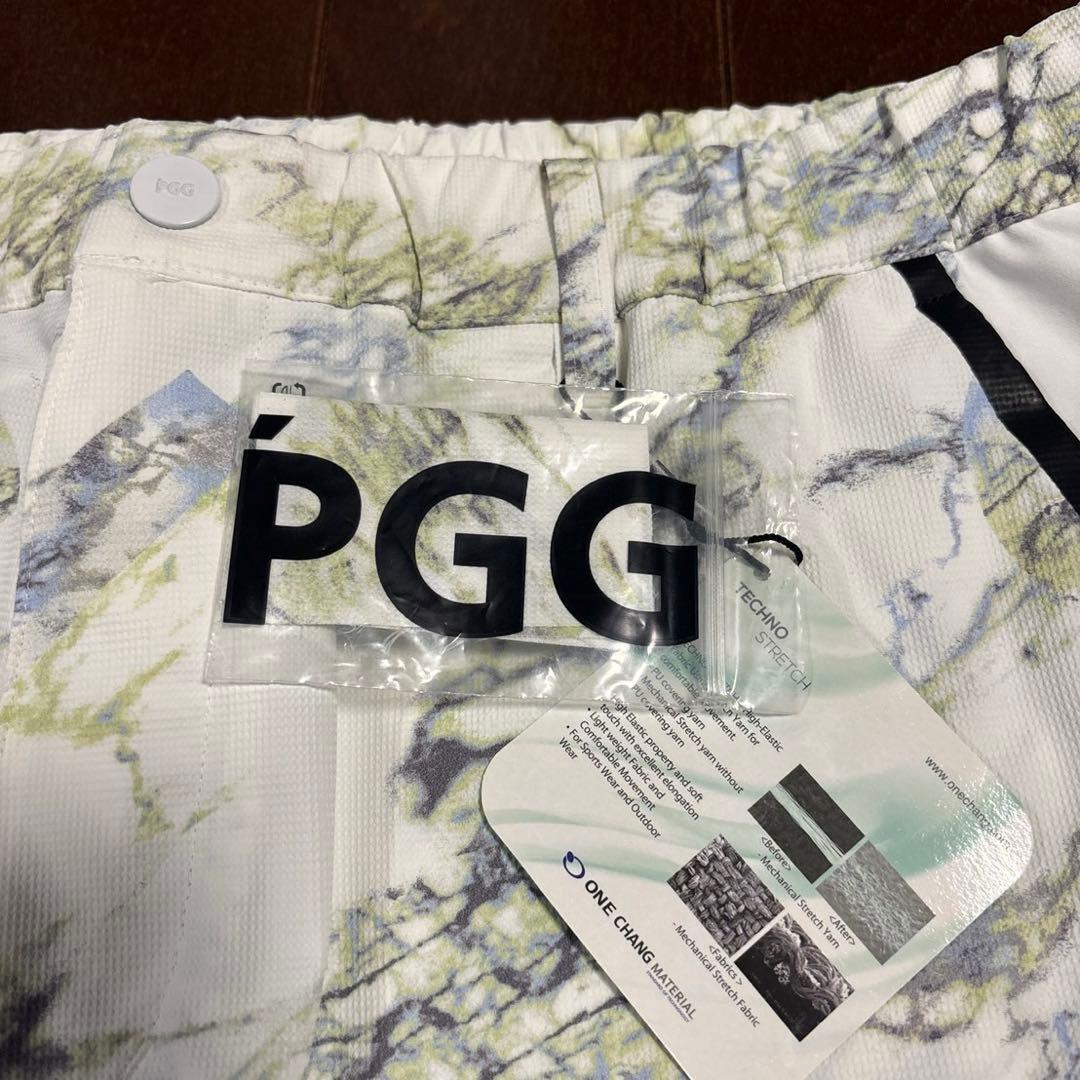 パーリーゲイツPGG N yトビーストレッチマーブルハーフパンツサイズ5