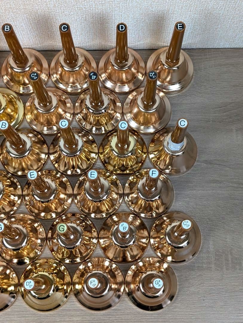 【現状品】ミュージックベル 23音 31本セット ハンドベル 内田洋行 ウチダ