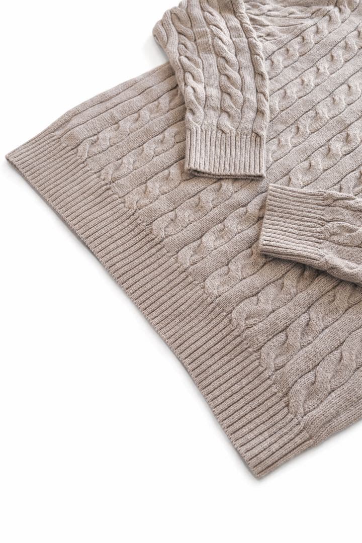 【極美品】POLO RALPH LAUREN ケーブルニット ブラウンポニー