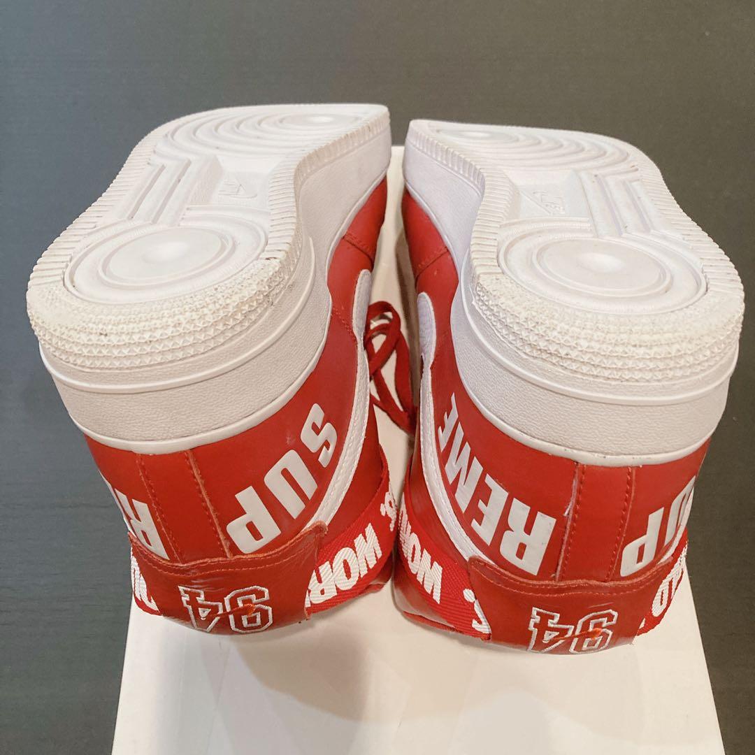 【極美品】ナイキ NIKE × シュプリーム Supreme フォース 赤