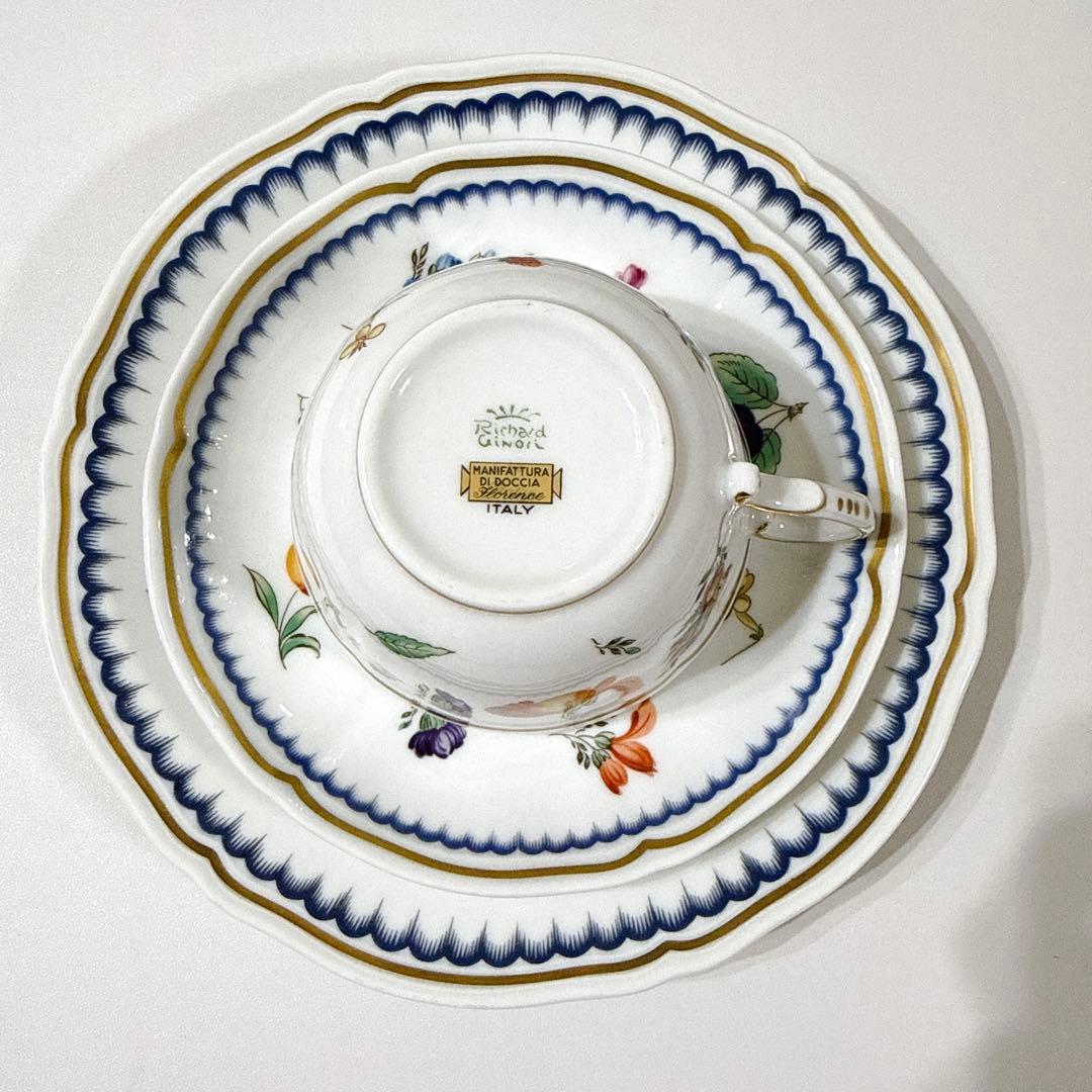 769番 美品 リチャードジノリ イタリアンフルーツ トリオセット 洋食器