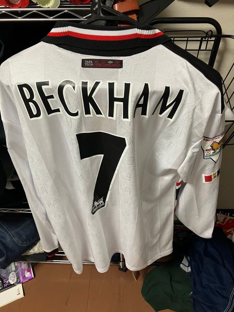 超希少　UMBRO サッカーシャツ BECKHAM 7 S ベッカム長袖ユニ