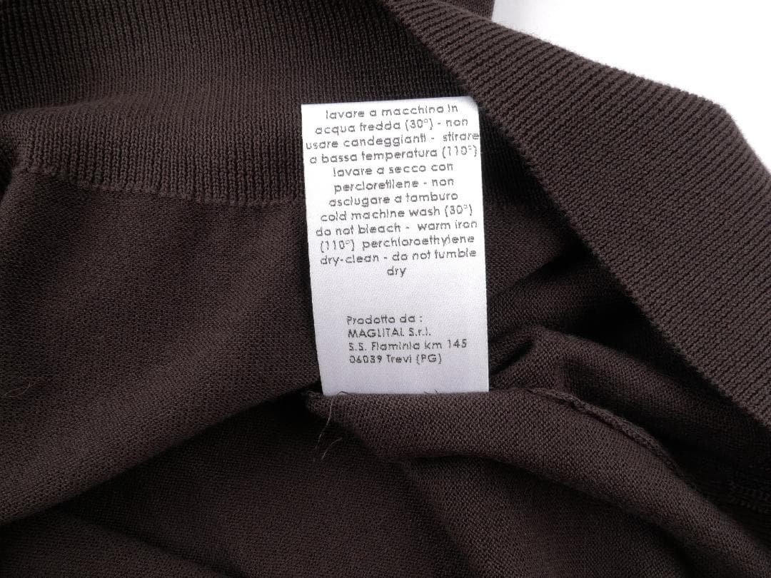 Cruciani◇Made in Italy◇50◇ブラウン◇ハイゲージ ニット - メルカリ