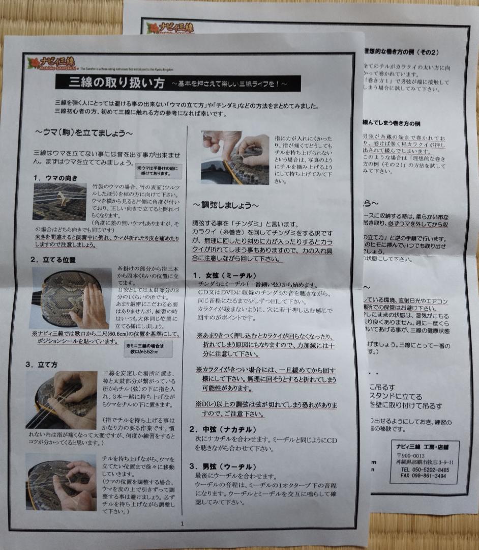 沖縄 三線 強化張り ケース付き