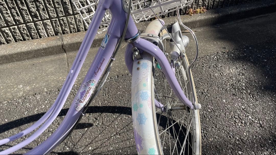 【くくる】子供用自転車 ラベンダー色