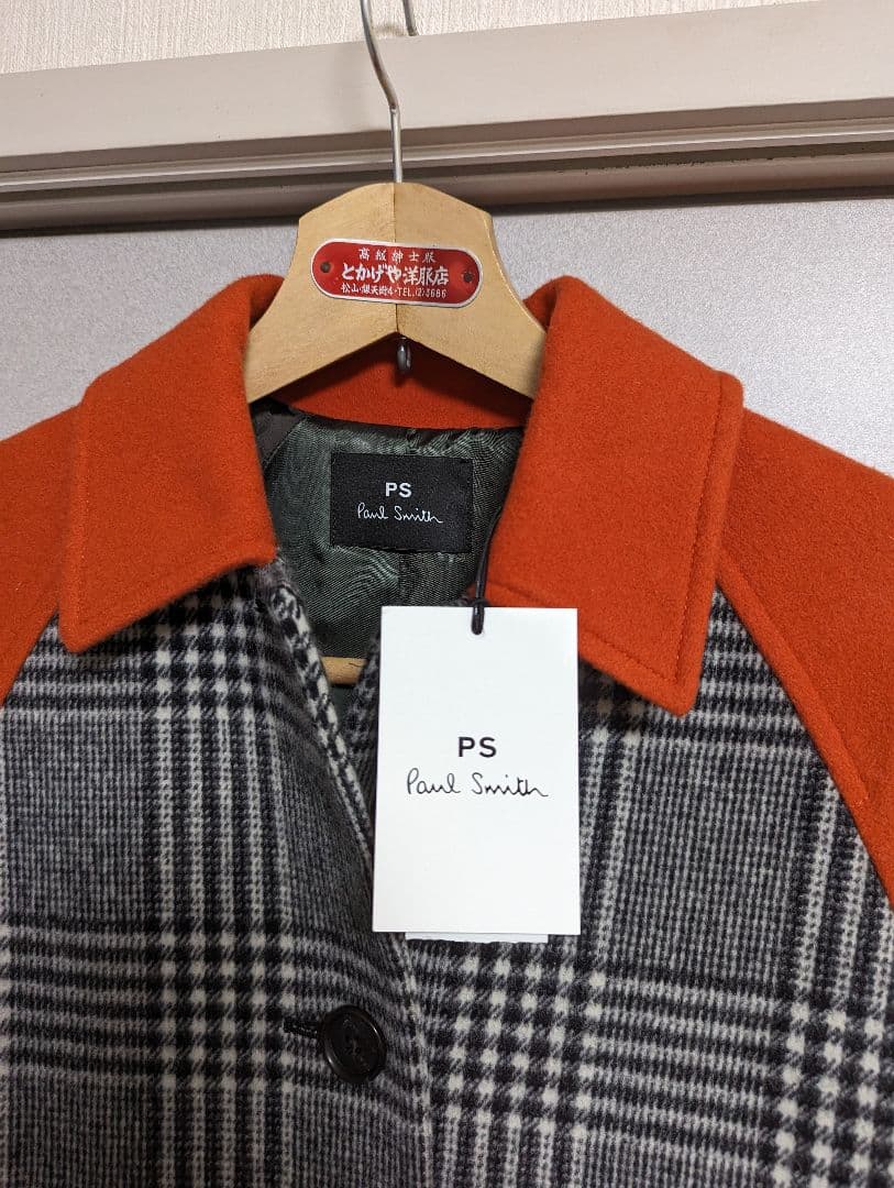 新品PS PaulSmith ポールスミス ロングコート チェック柄