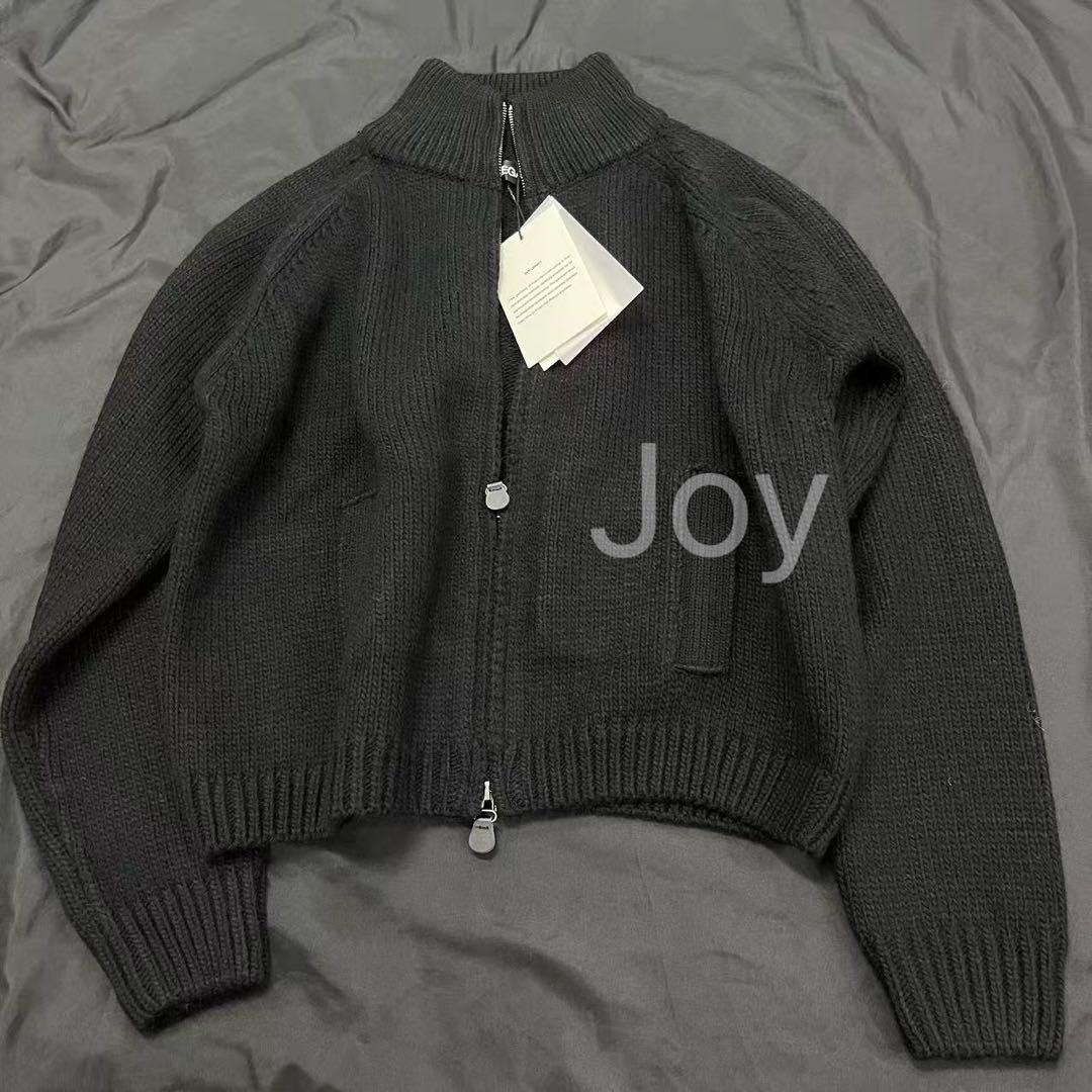 OUR LEGACY ブラックニット ジップアップ 46 - メルカリ