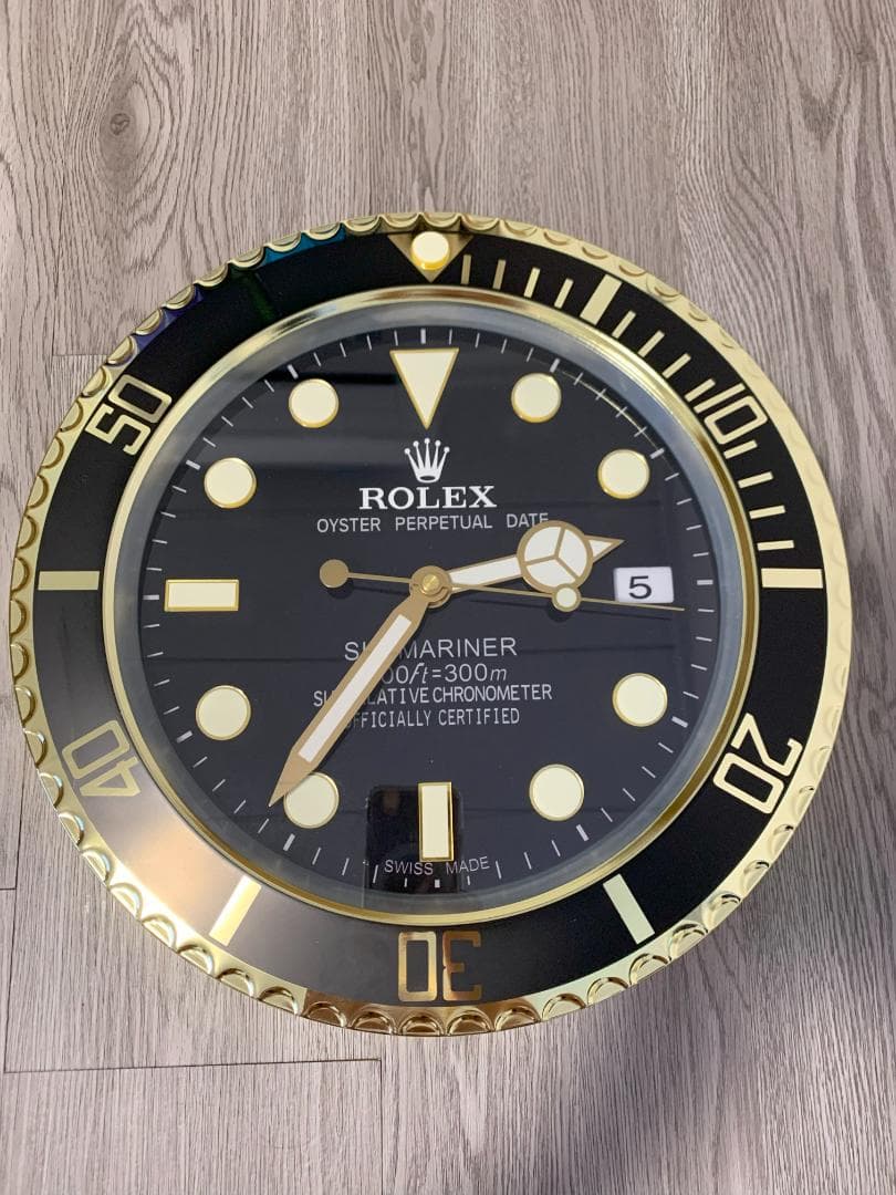 ロレックス ROLEX 掛け時計 サブマリーナゴールド【専用出品で500円