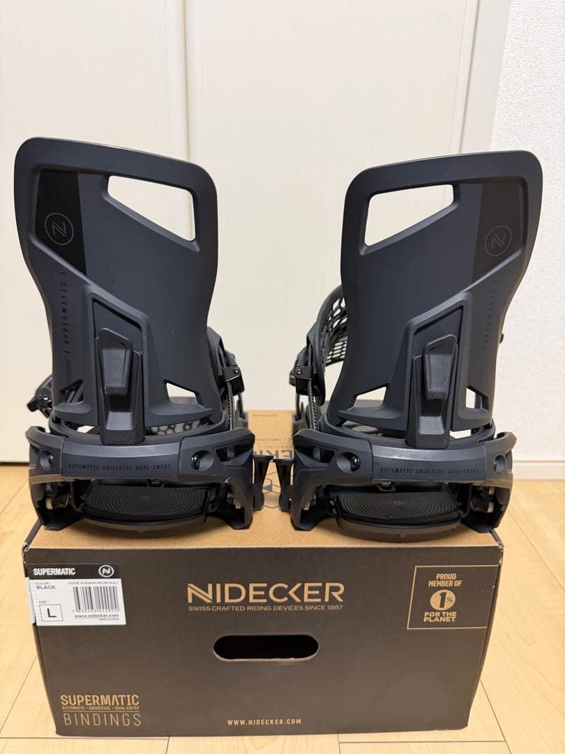 NIDECKER SUPERMATIC 2022-2023ビンディングLブラック