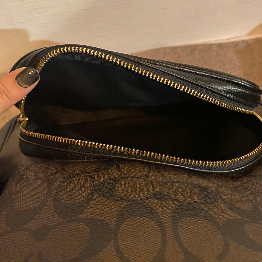 COACH ロゴ入りリュック ブラウン/ブラック