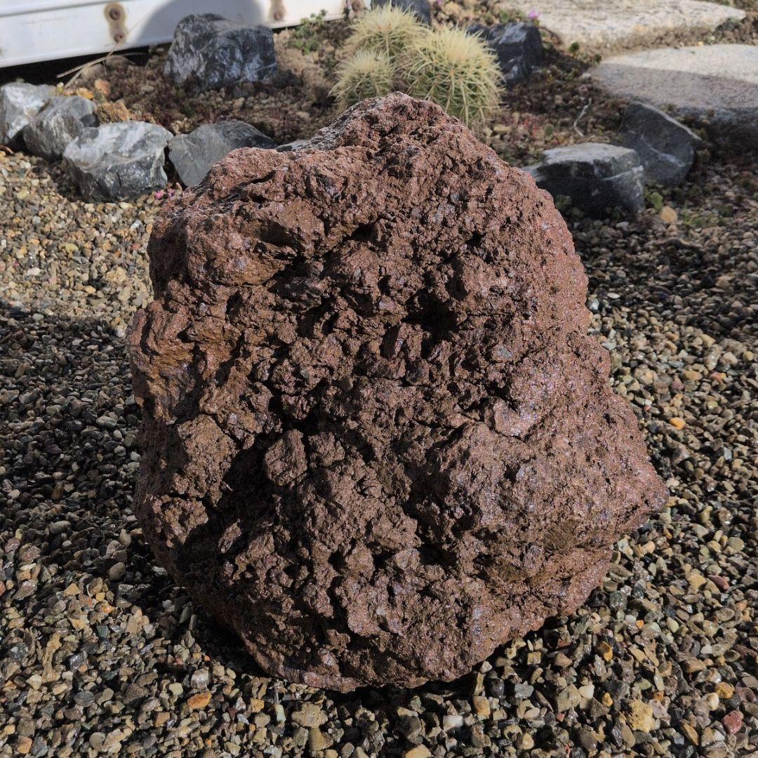 赤　富士　溶岩石　28.8キロ　庭石　石 鑑賞石　庭　坪庭　ガーデニング