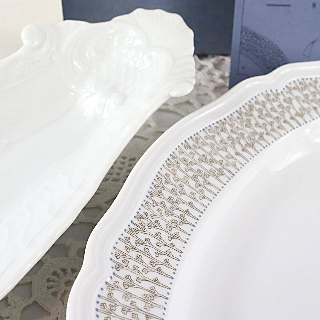 リチャードジノリ　ジェルモリオオーバル＆ベッキオホワイトセット