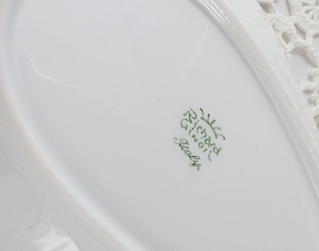 リチャードジノリ　ジェルモリオオーバル＆ベッキオホワイトセット