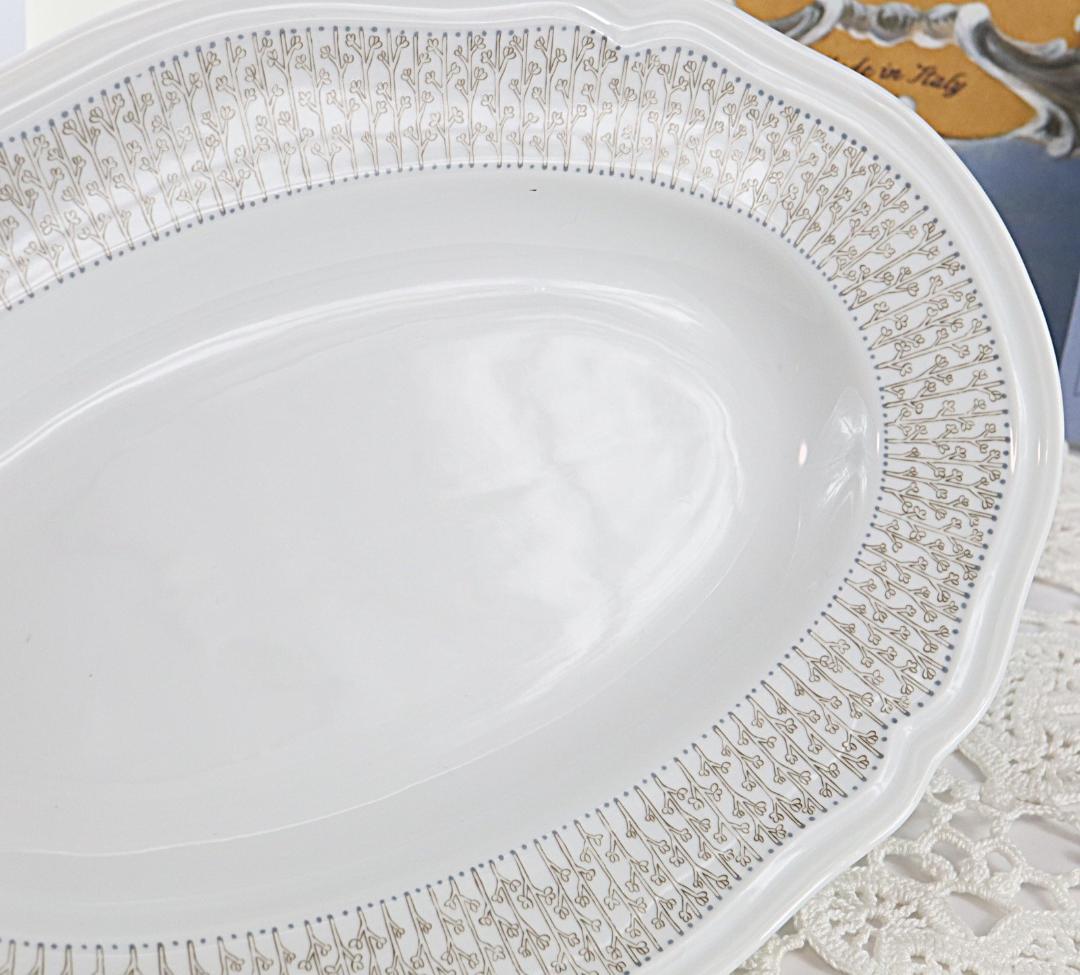 リチャードジノリ　ジェルモリオオーバル＆ベッキオホワイトセット