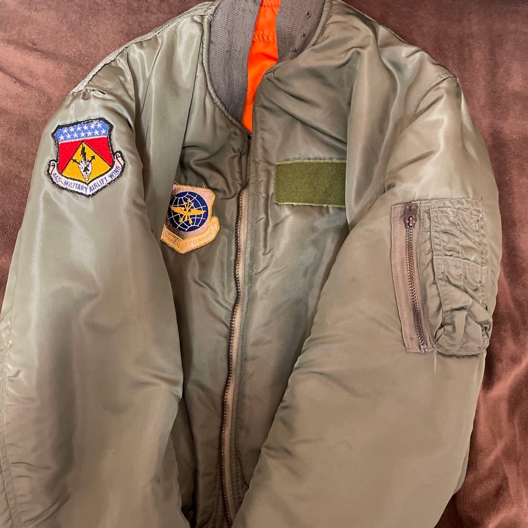ヴィンテージ60s MA-1フライトジャケット　カーキ
