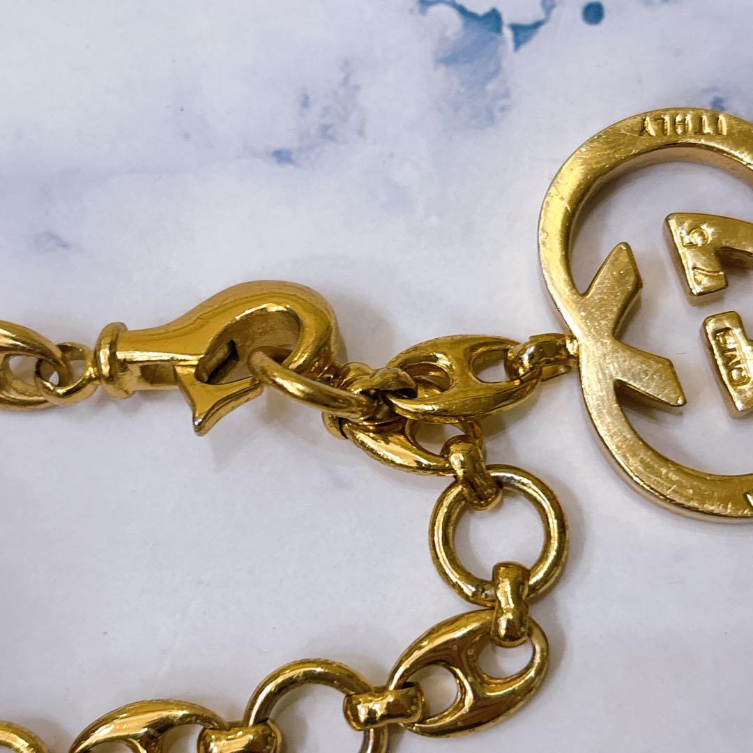 激レア オールド グッチ チェーンベルト インターロッキング