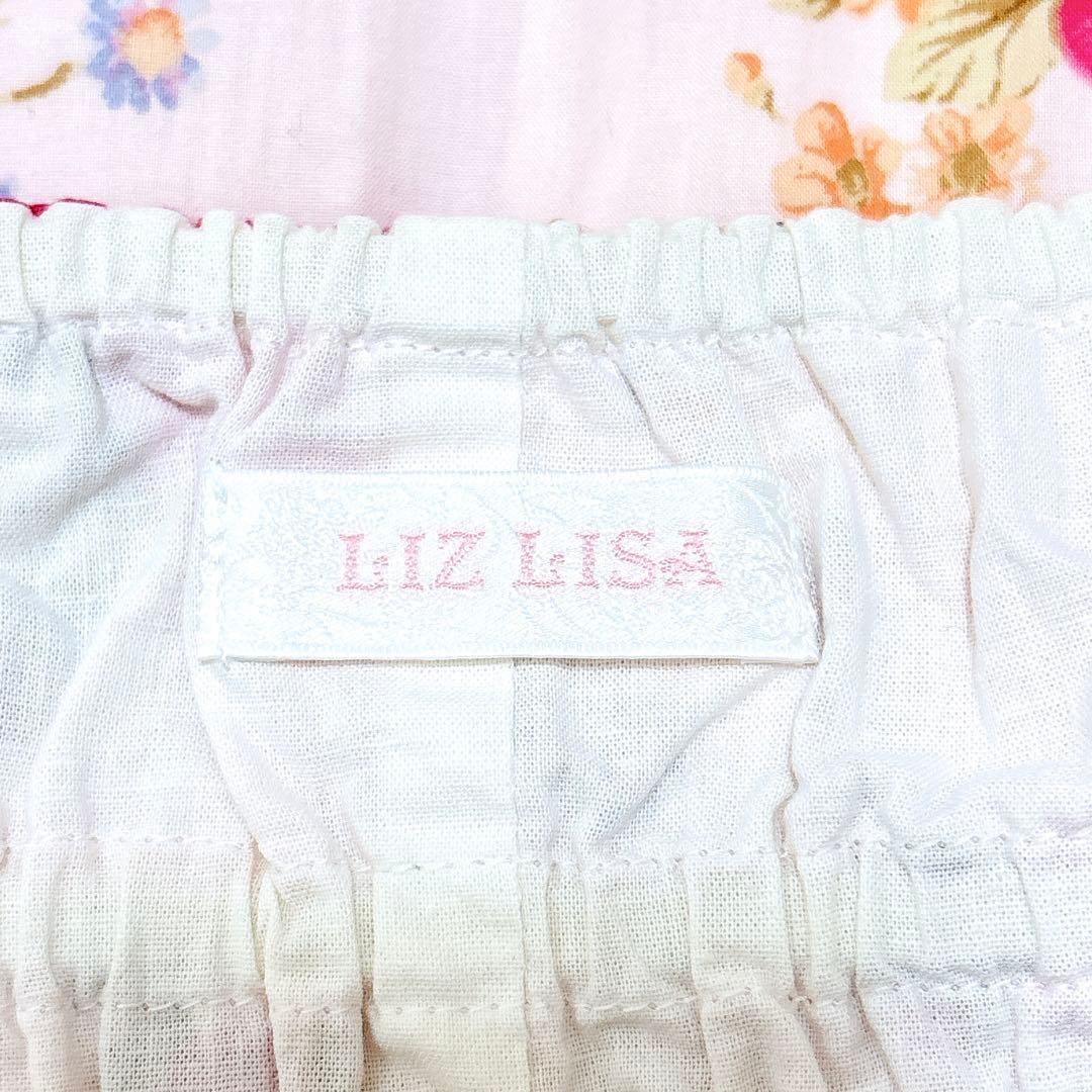 希少✨リズリサ ワンピース Aライン ビッグリボン レース 花柄 平成 y2k