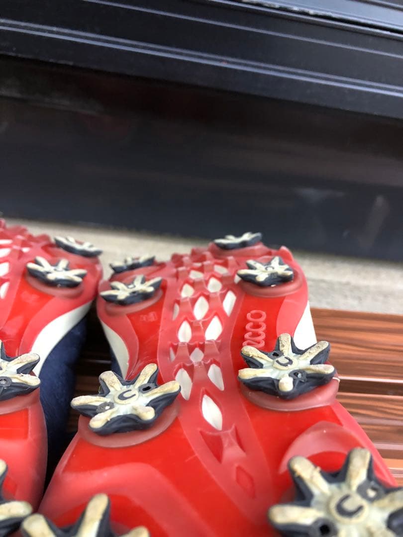 美品ECCOゴルフシューズ43 26.5cmソフトスパイク ゴアテックス