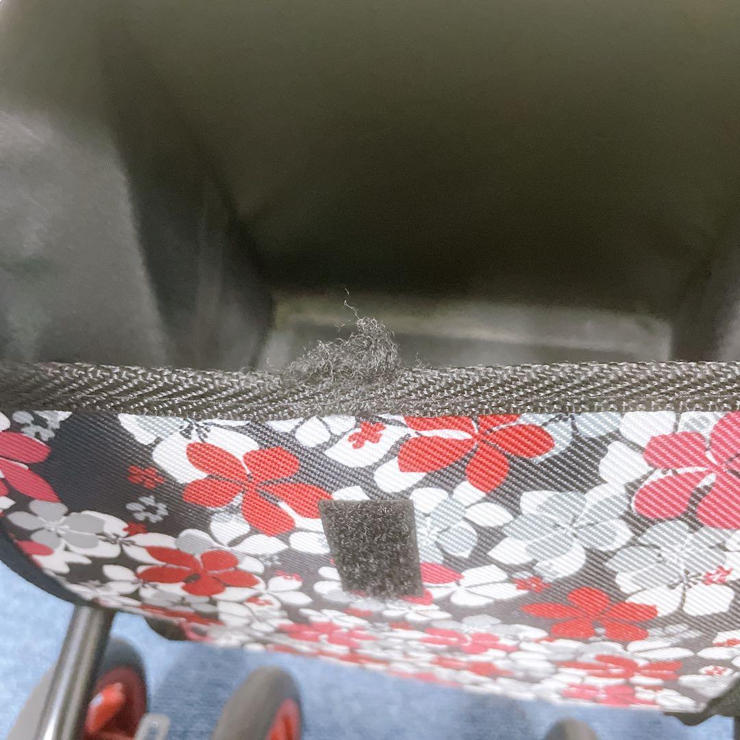 【美品】島製作所 シルバーカー モート 軽量3.7kg 花柄 座面付 説明書付