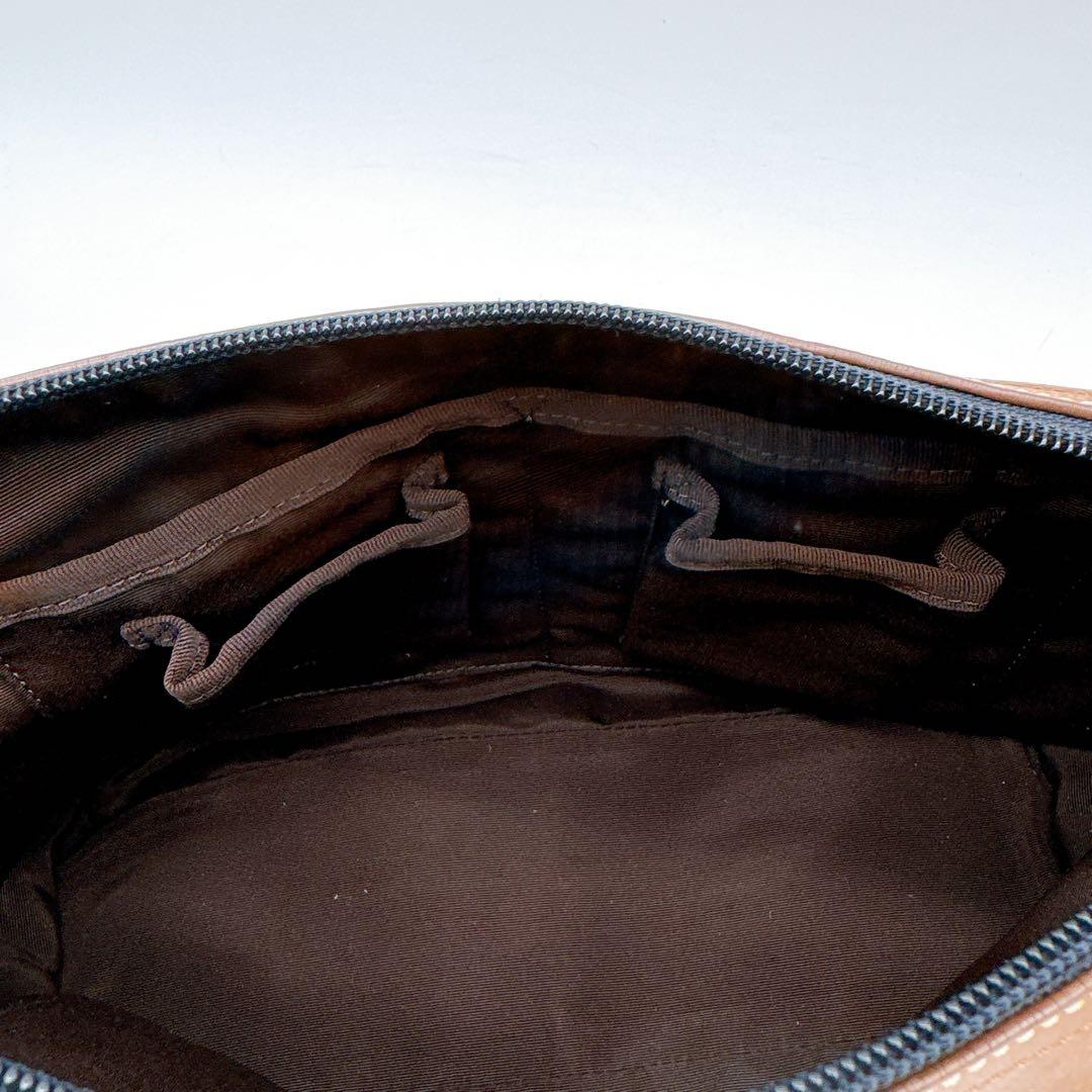 【COACH】ショルダーバッグ レザー ブラウン系