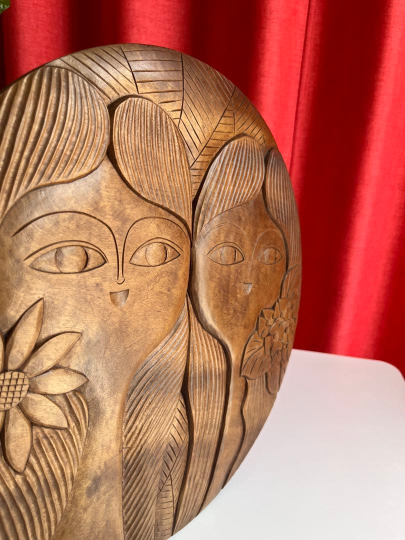 日光彫 アートパネル 迎清臣 民芸 工芸 昭和レトロ 迎刀 ジャパニーズ