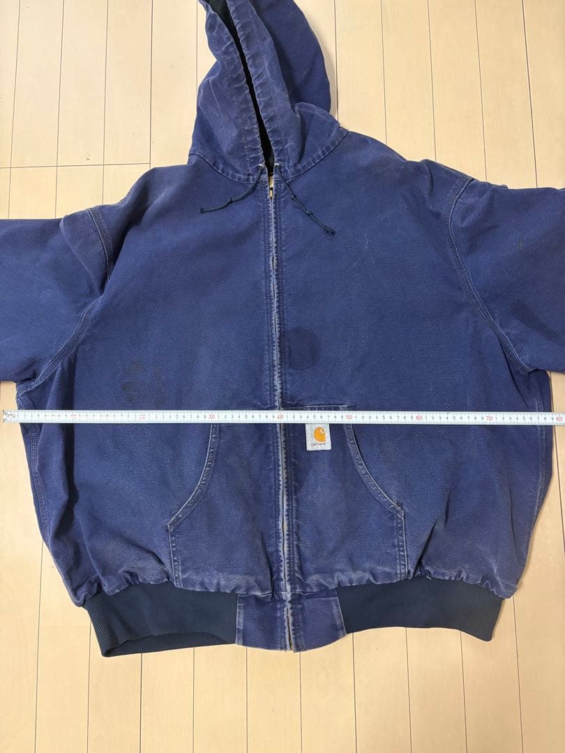 Carharrt アクティブジャケット　デニム　裏地サーマル　2XL