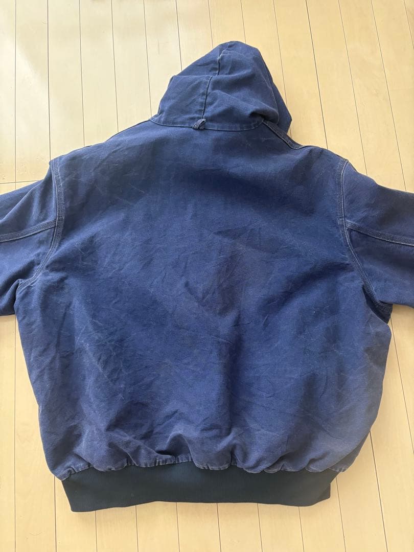 Carharrt アクティブジャケット　デニム　裏地サーマル　2XL