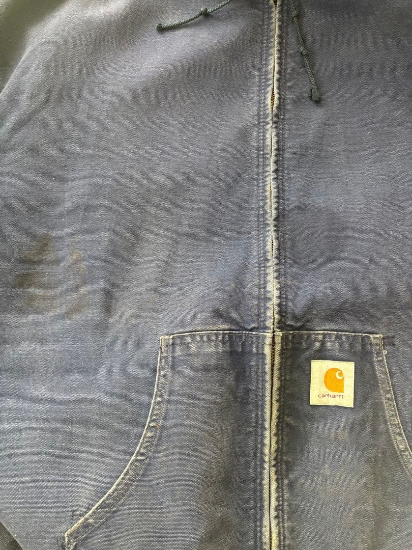 Carharrt アクティブジャケット　デニム　裏地サーマル　2XL
