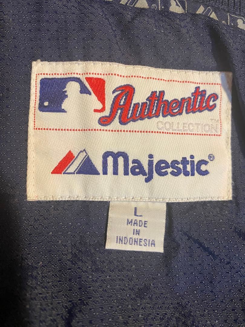 マジェスティック　マリナーズ　ナイロンジャケット　MLB フリース