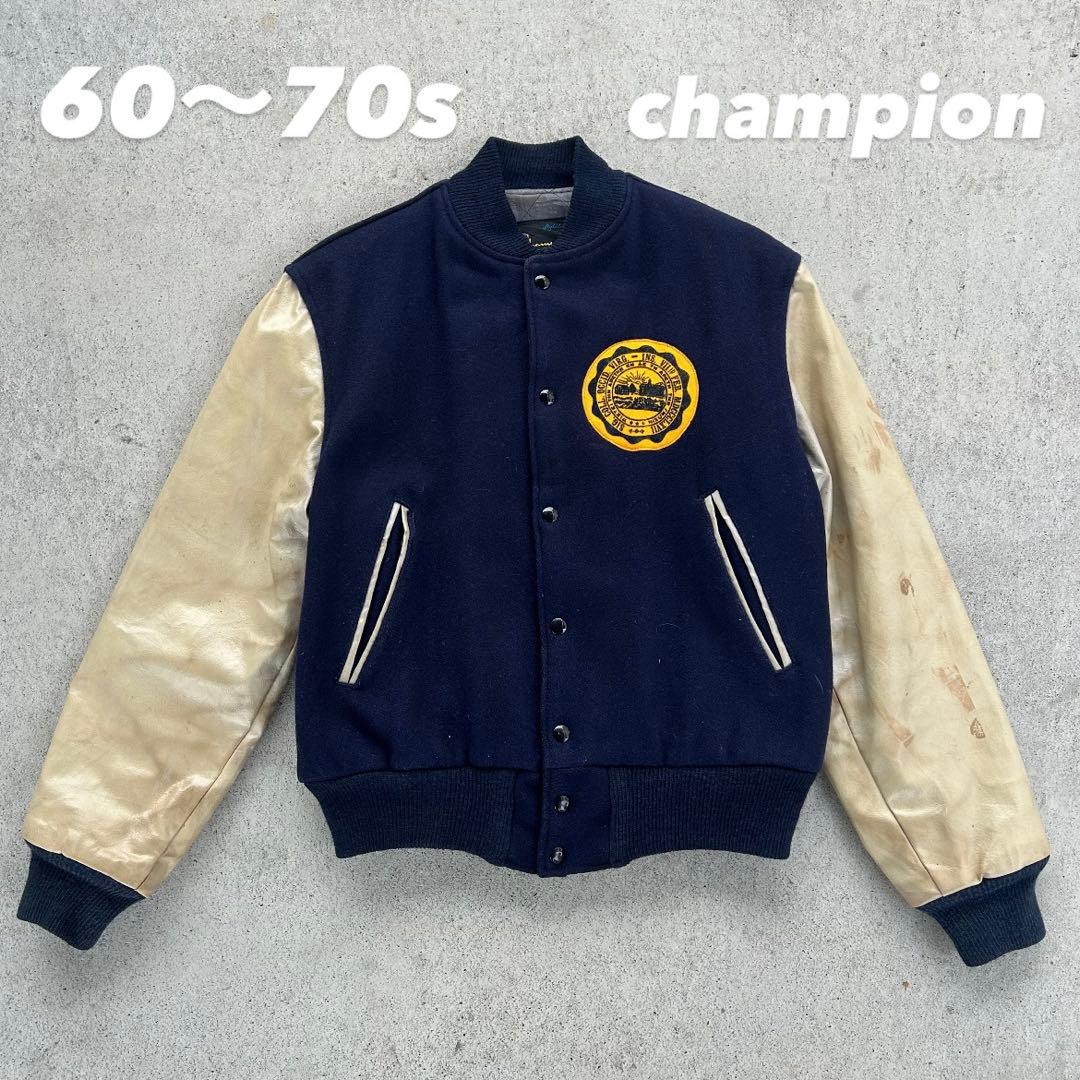 60s 70s champion スタジャン チャンピオン vintage - メルカリ