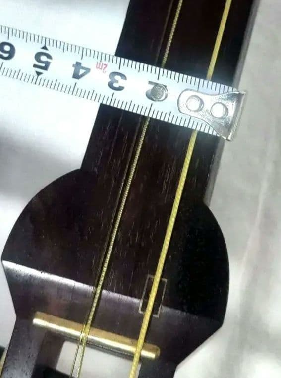 三味線 津軽三味線　正寸　太棹　東さわり　ハードケース付【皮破れ】