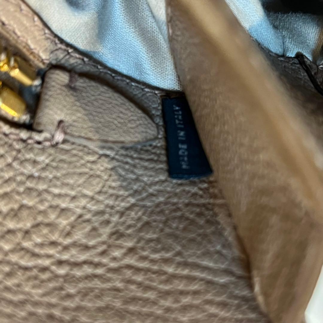 miumiu ミュウミュウ ハンドバッグ マドラス レザー ベージュ ブラウン