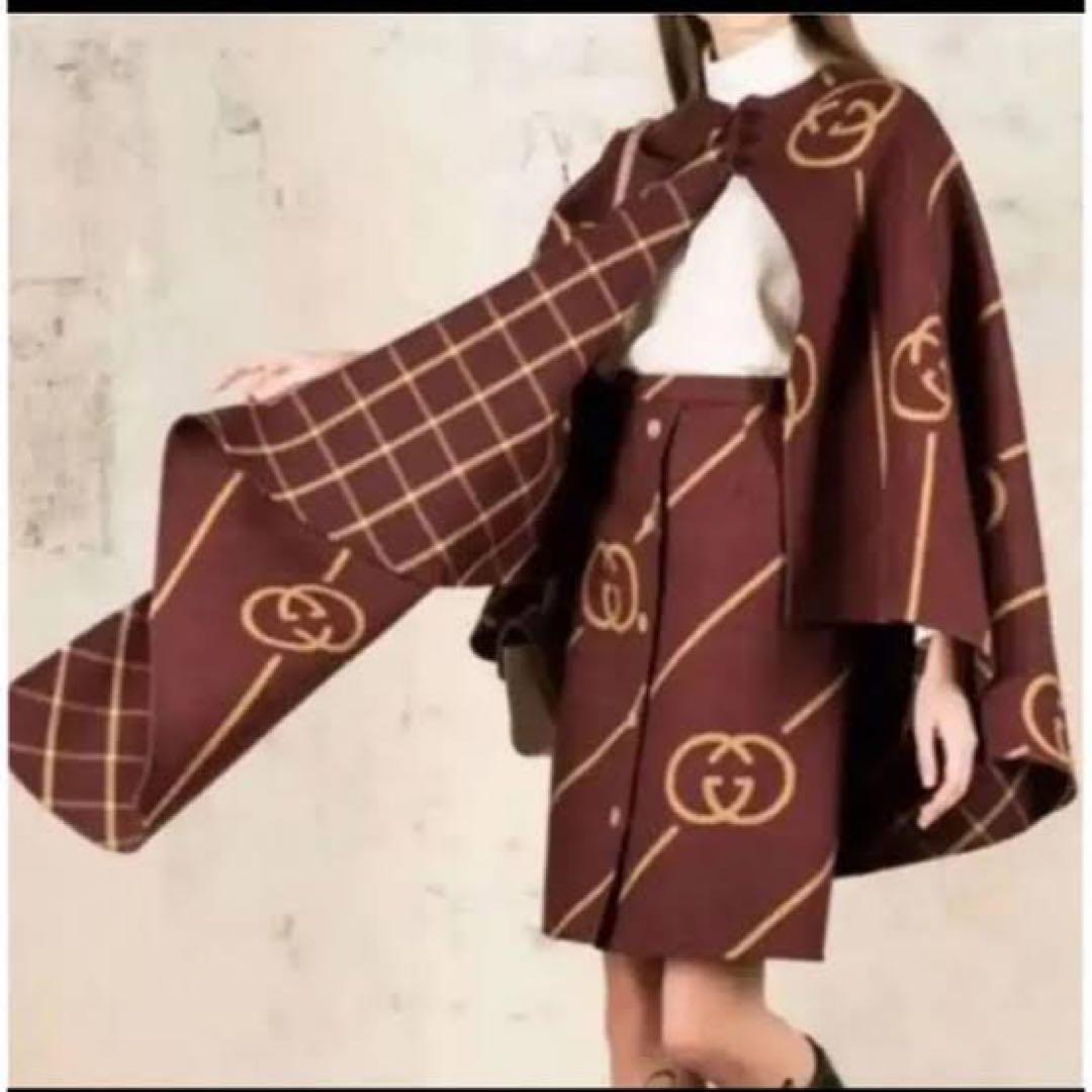 美品】GUCCI インターロッキングGケープコート ポンチョ - メルカリ