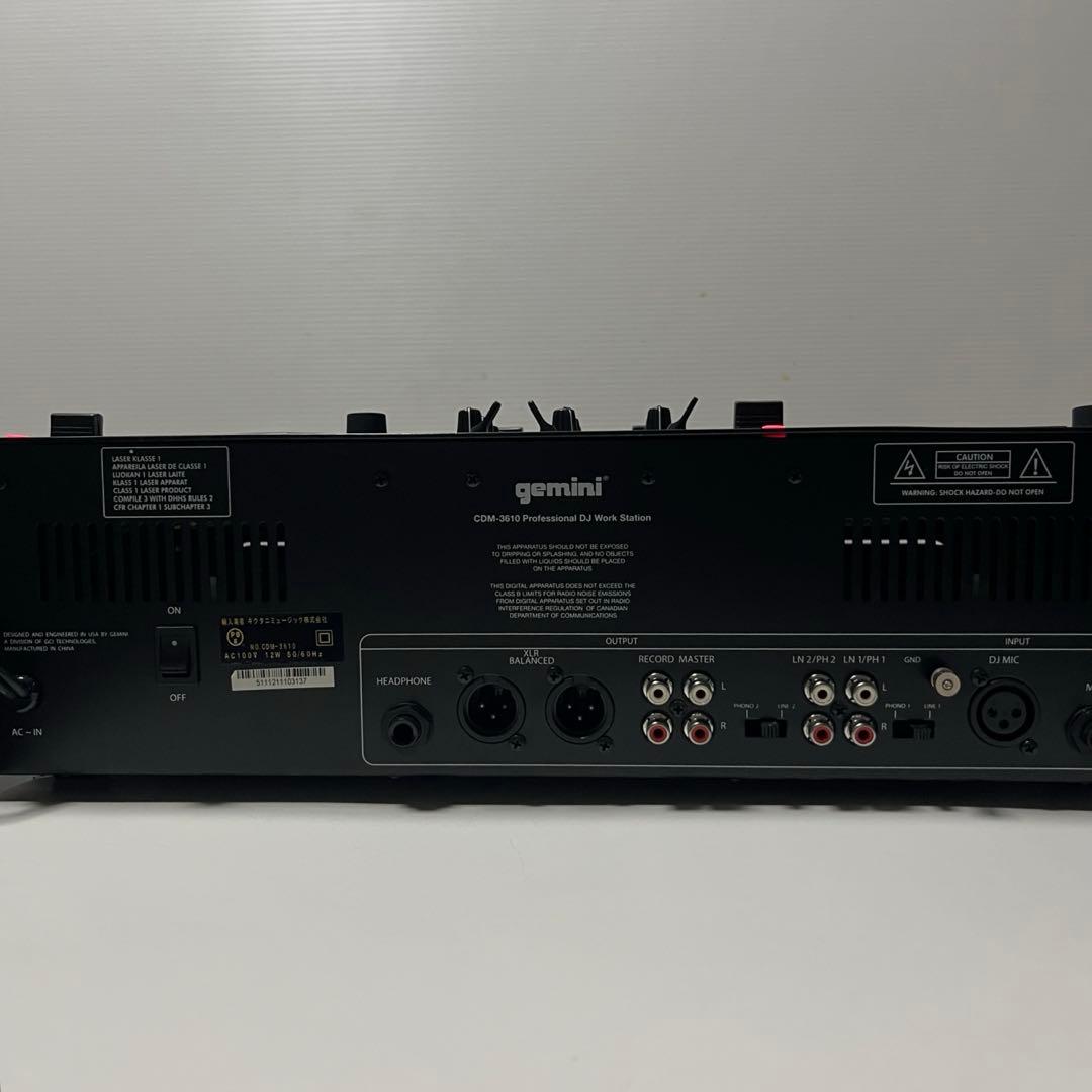 送料込 gemini CDM-3610 MP3対応 DJ機材