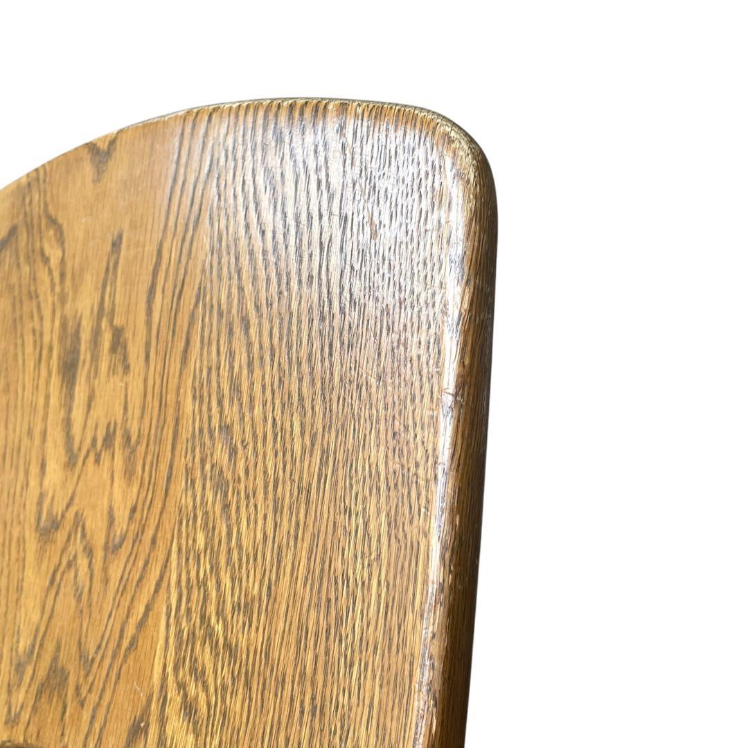 （2/4）浜本工芸 楢材 ナラ材 オーク材 ダイニングチェア