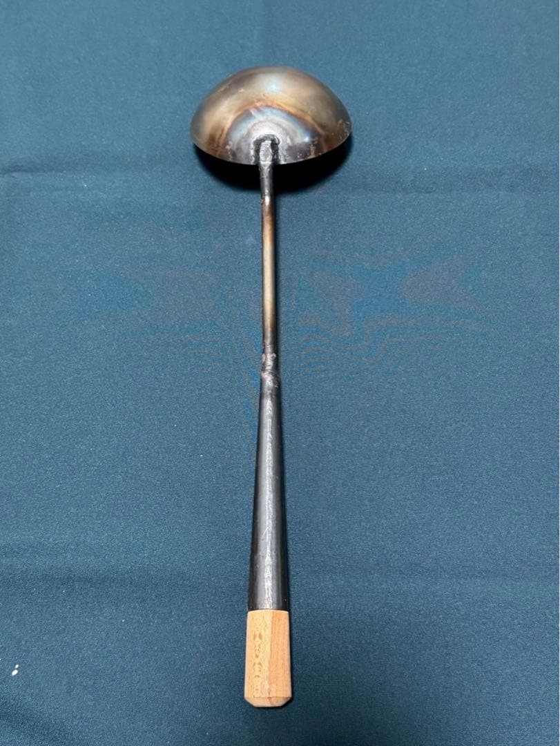 岩手名産南部鉄器　盛栄堂　中華鍋　鉄鍋　33cm (お玉おまけ)