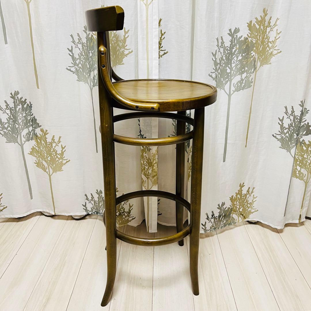 【秋田木工】　ベントウッドチェアー　曲木　ハイチェア