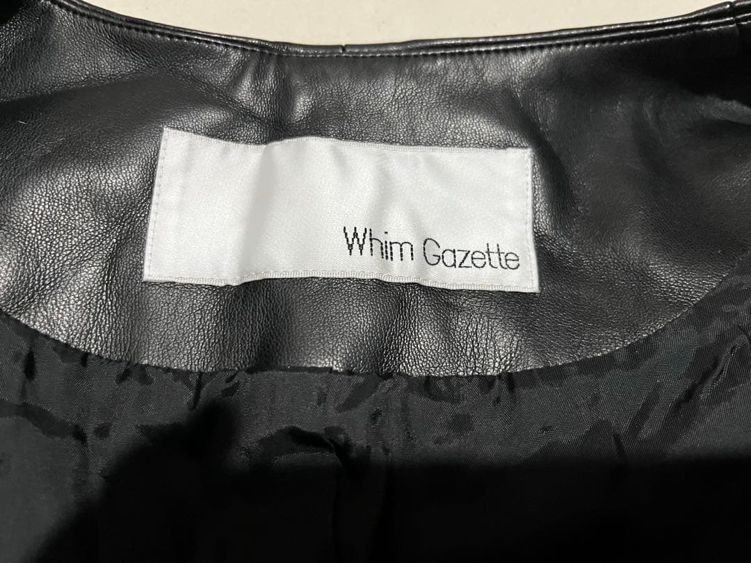 Whim Gazette(ウィム ガゼット)エコレザーブルゾン¥53,900