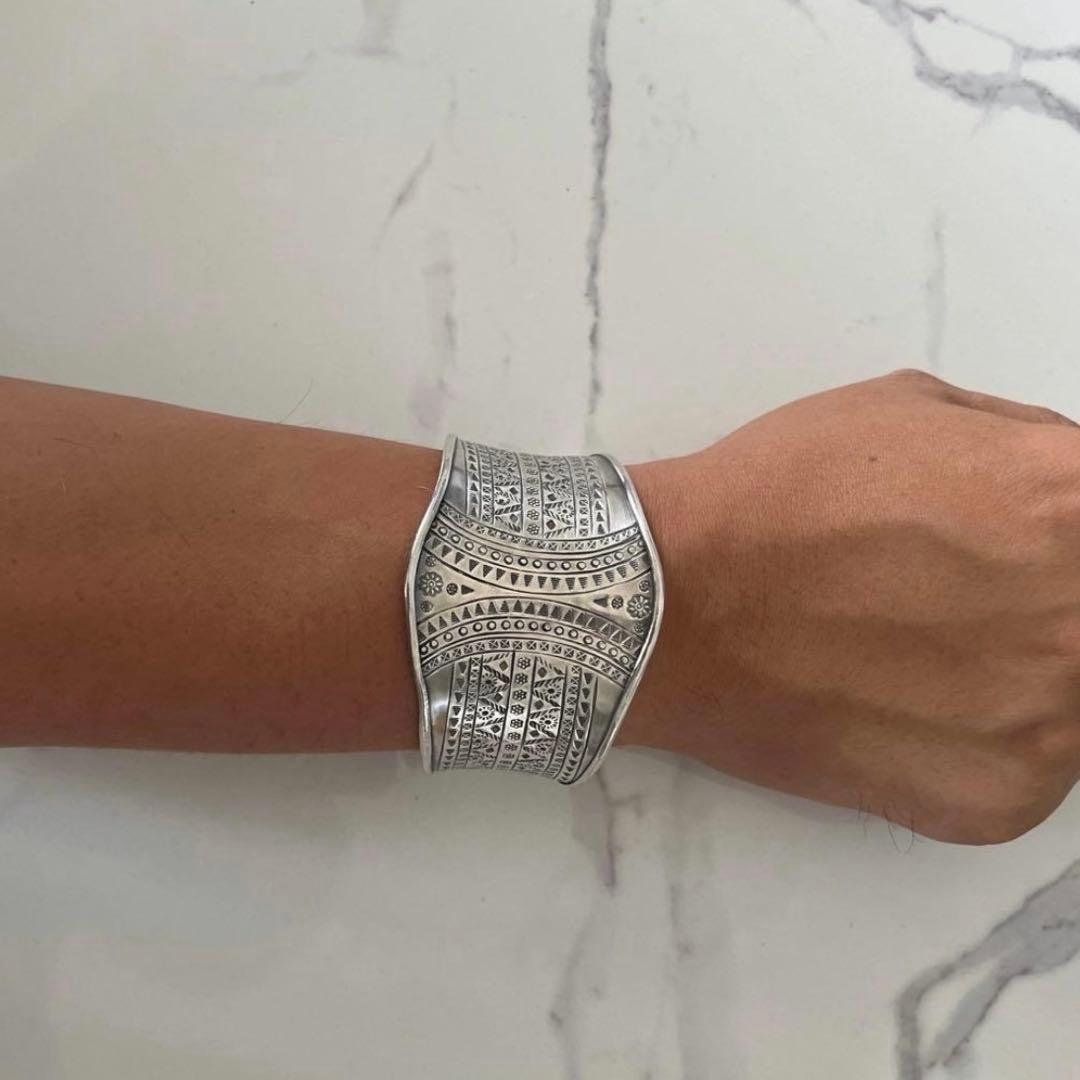 【新品】カレンシルバー｜カレン族｜バングル｜アミ｜男女兼用