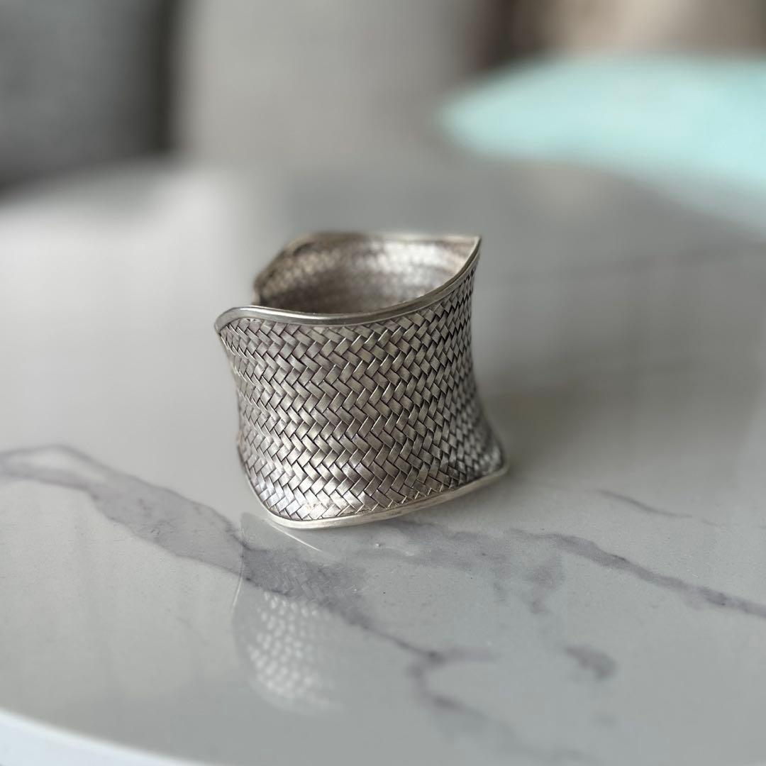 【新品】カレンシルバー｜カレン族｜バングル｜アミ｜男女兼用