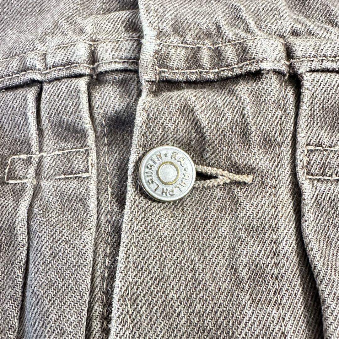 RRL 三ツ星タグ アメリカ製 ヴィンテージ デニムジャケット 茶 かつらぎ染め